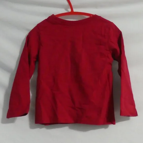 CHILDREN'S PLACE | 3T | Red Long Sleeve Crew Neck Graphic Sweetie T-Shirt / Tee - Picture 2 of 14
